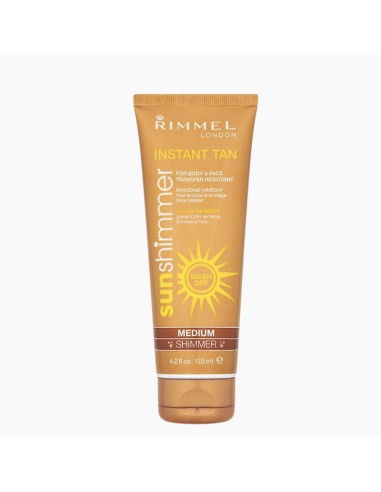 Rimmel Instant Tan Sun Shimmer Medium 125ml | High Quality Tissue Product Online - Product Image Rimmel Instant Tan Sun Shimmer Medium 125ml | High Quality Tissue Product Online - Product Image
